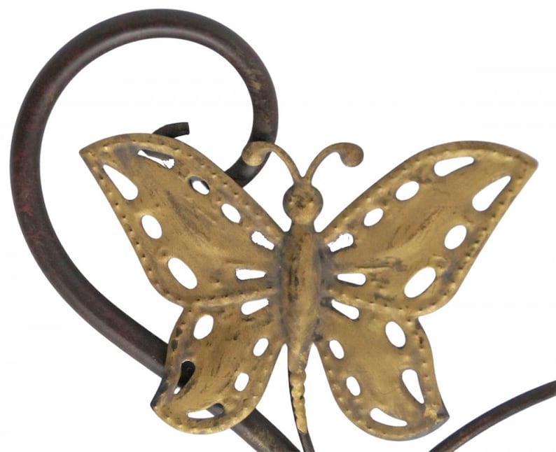 Pluviomètre décoratif en métal avec cylindre en verre gradué, pour jardin, fleurs et pelouse