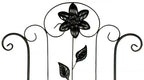 Treillis Barcelone Petit 120x50 cm Métal Noir-Brun pour Plantes Grimpantes