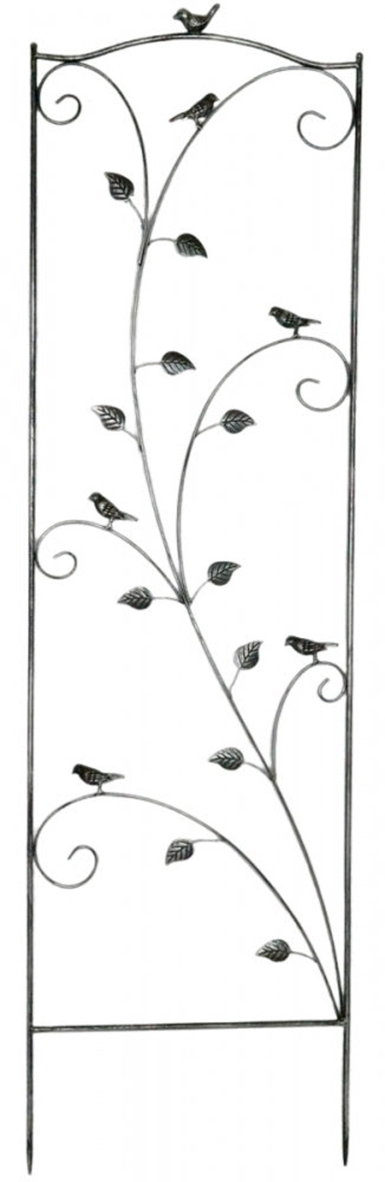 Treillis métallique Noir et Argent 150 cm pour Jardin