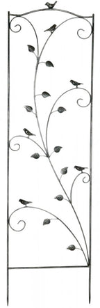 Treillis métallique Noir et Argent 150 cm pour Jardin