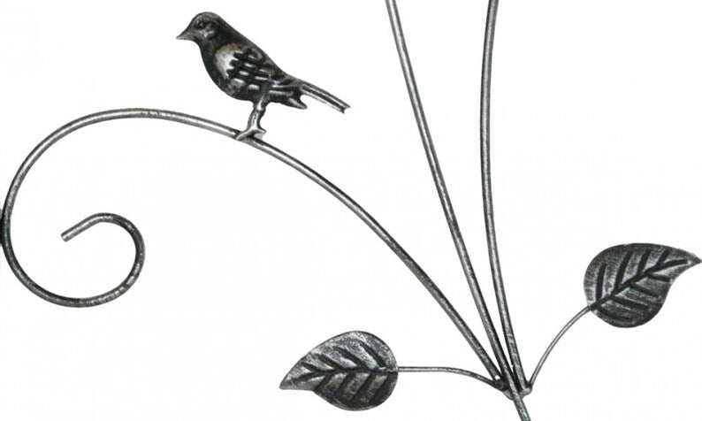 Treillis métallique Noir et Argent 150 cm pour Jardin