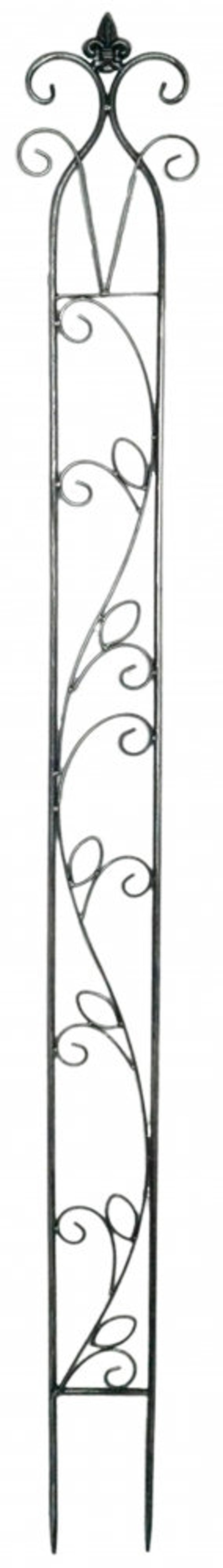 Treillis métallique 148 cm Noir et Argent pour Plantes Grimpantes