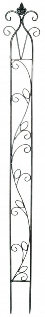 Treillis métallique 148 cm Noir et Argent pour Plantes Grimpantes