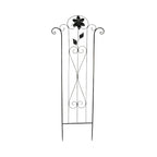 Treillis Barcelone Petit 120x50 cm Métal Noir-Brun pour Plantes Grimpantes