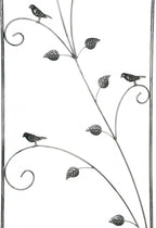 Treillis métallique Noir et Argent 150 cm pour Jardin