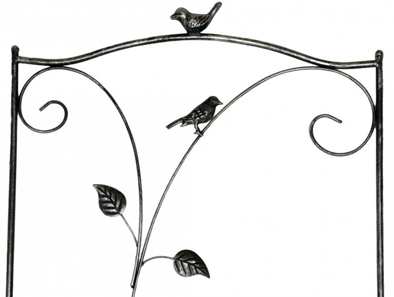 Treillis métallique Noir et Argent 150 cm pour Jardin