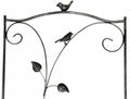 Treillis métallique Noir et Argent 150 cm pour Jardin