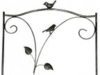 Treillis métallique Noir et Argent 150 cm pour Jardin