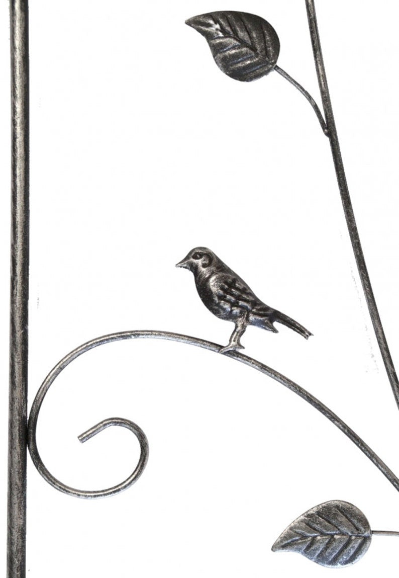 Treillis métallique Noir et Argent 150 cm pour Jardin