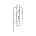 Treillis Métal Noir Droit Milan pour Plantes Grimpantes, Jardin, Terrasse, 118 cm