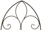 Treillis Sevilla 140x50 cm Métal Marron pour plantes grimpantes