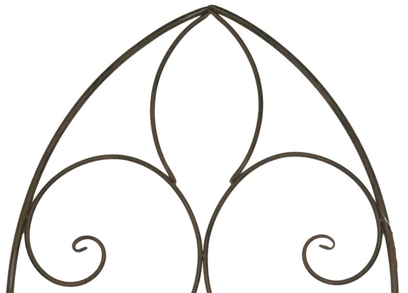 Treillis Sevilla 140x50 cm Métal Marron pour plantes grimpantes