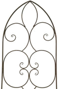 Treillis Sevilla 140x50 cm Métal Marron pour plantes grimpantes