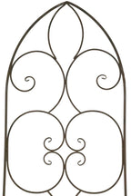 Treillis Sevilla 140x50 cm Métal Marron pour plantes grimpantes