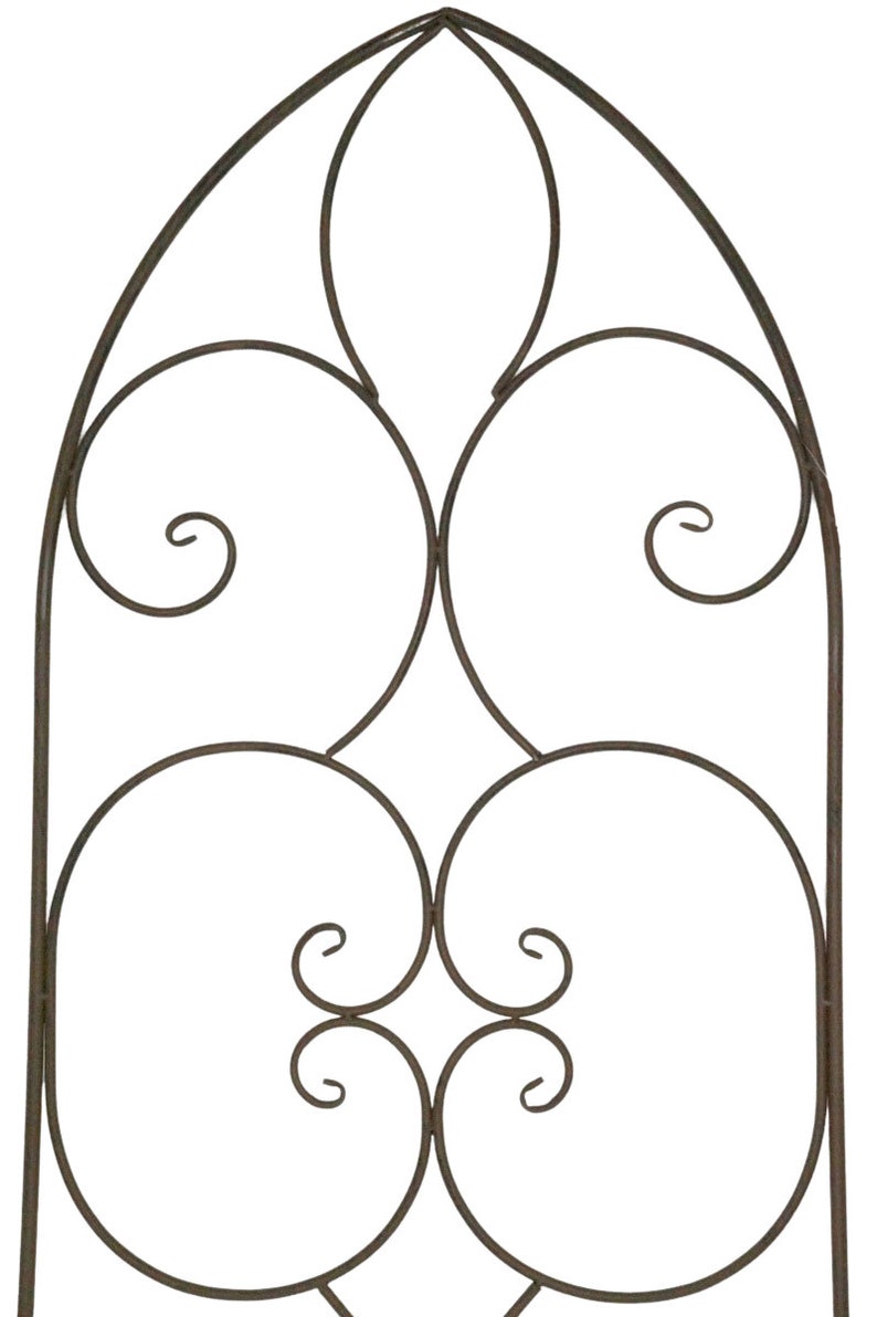 Treillis Sevilla 140x50 cm Métal Marron pour plantes grimpantes