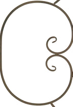 Treillis Sevilla 140x50 cm Métal Marron pour plantes grimpantes