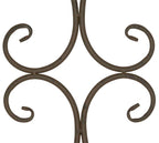 Treillis Sevilla 140x50 cm Métal Marron pour plantes grimpantes