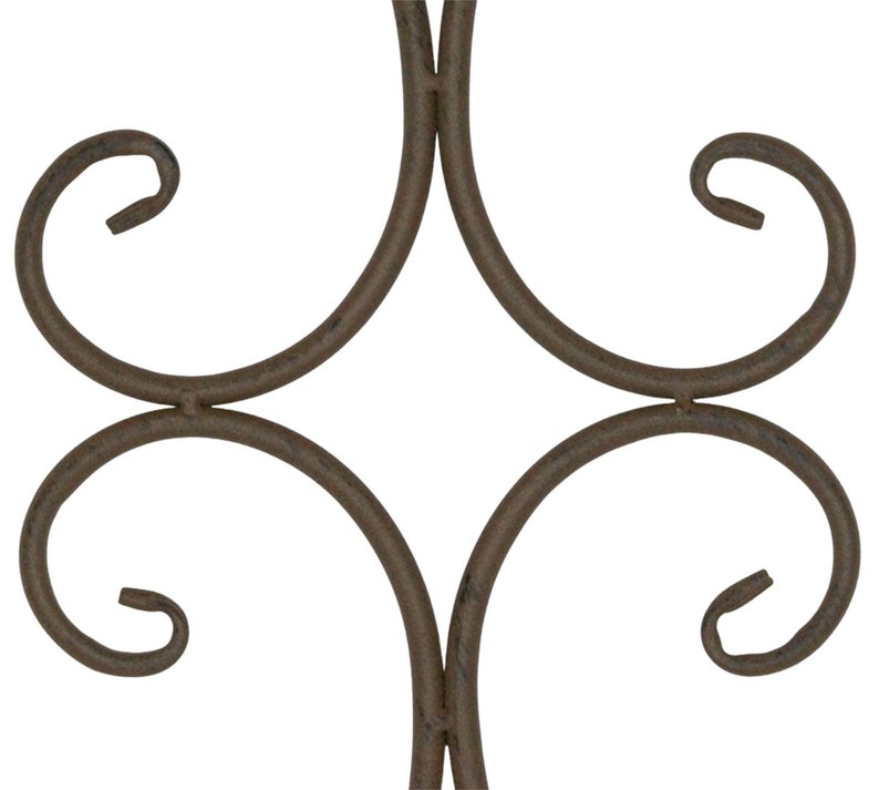 Treillis Sevilla 140x50 cm Métal Marron pour plantes grimpantes