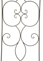 Treillis Sevilla 140x50 cm Métal Marron pour plantes grimpantes