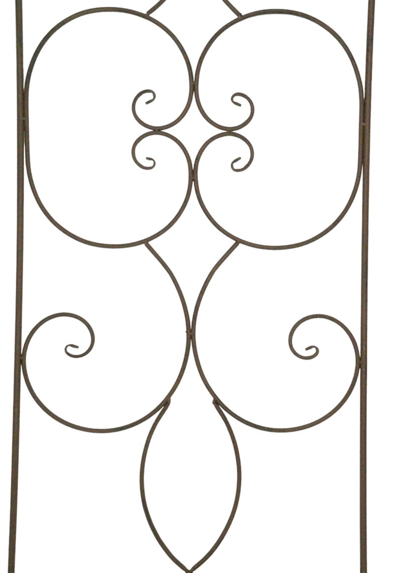 Treillis Sevilla 140x50 cm Métal Marron pour plantes grimpantes