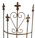 Treillis semi-circulaire en métal, marron, 147 cm, pour plantes grimpantes et rosiers