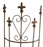 Treillis semi-circulaire en métal, marron, 147 cm, pour plantes grimpantes et rosiers