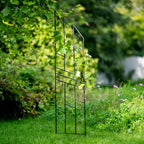 Grand Support pour Plantes en Métal, Décoration en Acier Peint en Noir, 200 cm