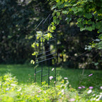 Grand Support pour Plantes en Métal, Décoration en Acier Peint en Noir, 200 cm
