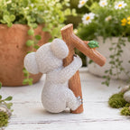 Suspension de pot de fleurs koala mignon, figurine de koala grimpant, ornement de jardinière en résine, décoration de plante succulente pour amateur de plantes