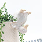 Support pour pot de fleurs en forme de canard en équilibre sur la tête, décoration de jardin