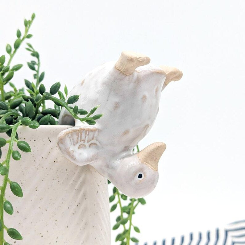Support pour pot de fleurs en forme de canard en équilibre sur la tête, décoration de jardin