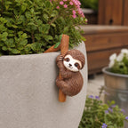 Figurine de paresseux en résine pour jardinière, ornement de pot de fleurs d'extérieur