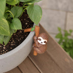 Figurine de paresseux en résine pour jardinière, ornement de pot de fleurs d'extérieur