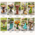 Mangeoire à oiseaux décorative en résine, modèle animal pour jardin, 23 styles disponibles