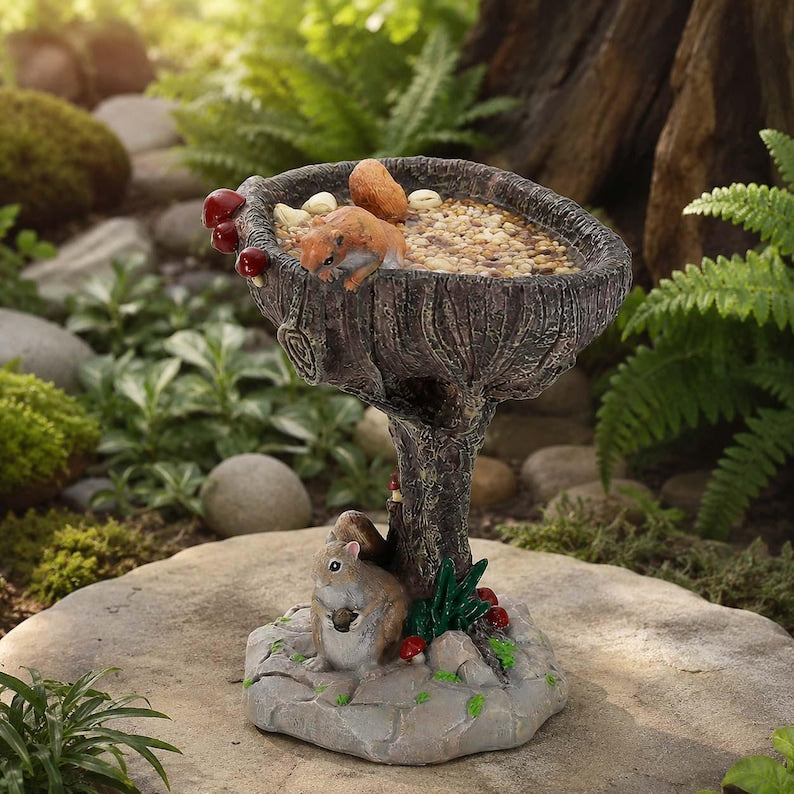 Mangeoire à oiseaux décorative en résine, modèle animal pour jardin, 23 styles disponibles